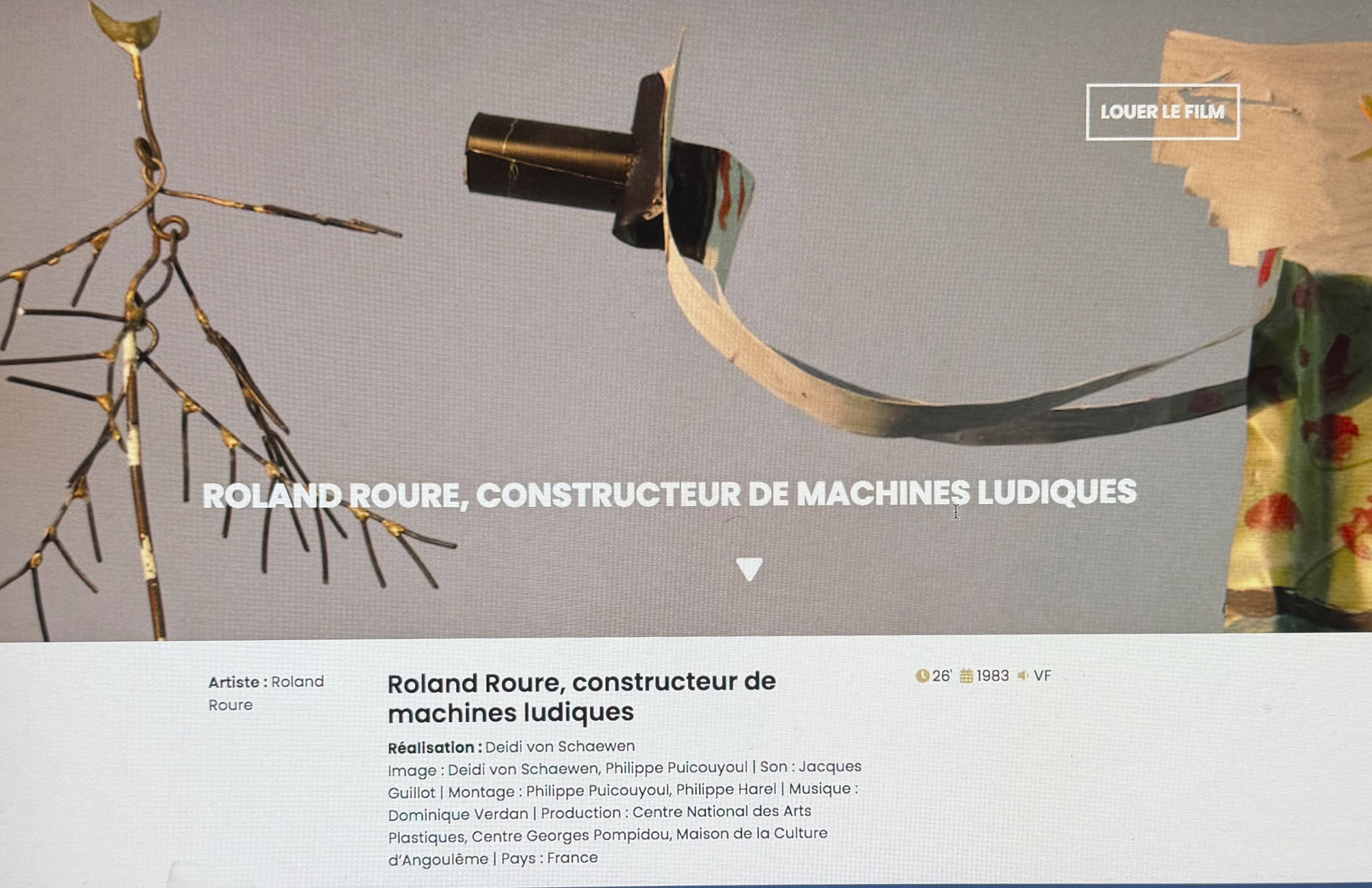 3 ROLAND ROURE, Constructeur de machines ludiques, 1982  CoIMG_4093