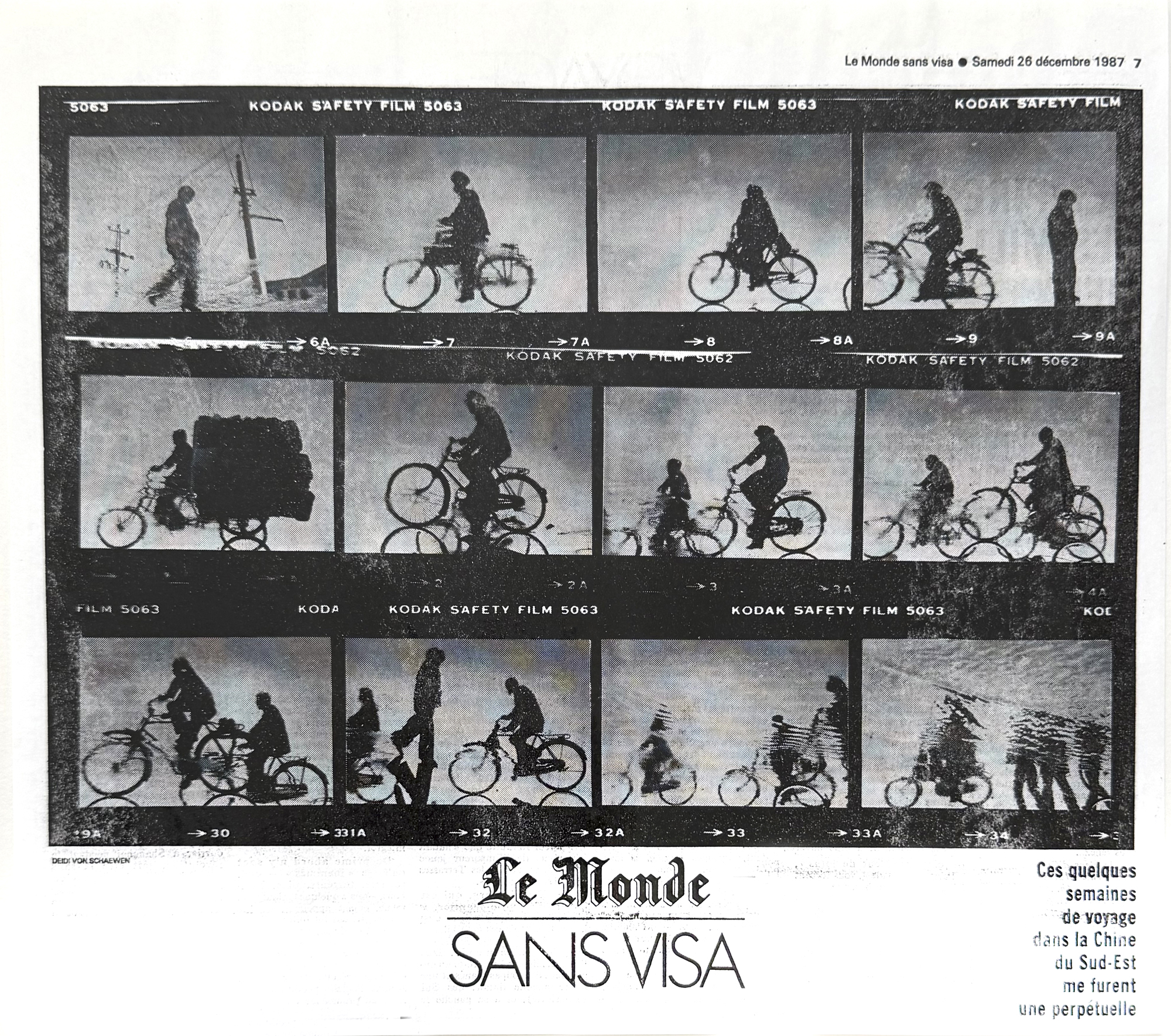 LE MONDE, Sans Visa 1977