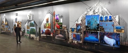 TEXTILED SPACES, at the Techtextil Fair in Frankfurt, May 2015, curated by Architonic, 22m by 3m