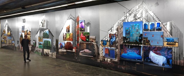 TEXTILED SPACES, at the Techtextil Fair in Frankfurt, May 2015, curated by Architonic, 22m by 3m